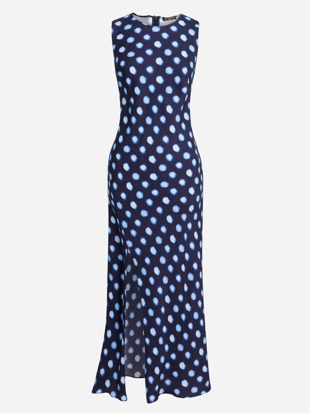 NWT J. Crew High-neck slip dress in dot drapey cupro 6